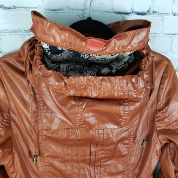 SNOW BEAUTY | zip ruffle ruched spring/fall jacket - Picture 9 of 12